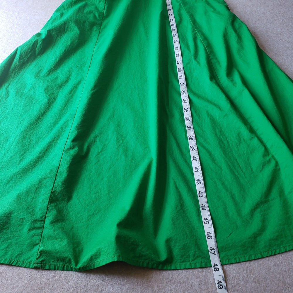 Old Navy Puff Sleeve Maxi Dress Sz M Kelly Green Empire Garden Y2K Cottage Boho - Picture 12 of 16
